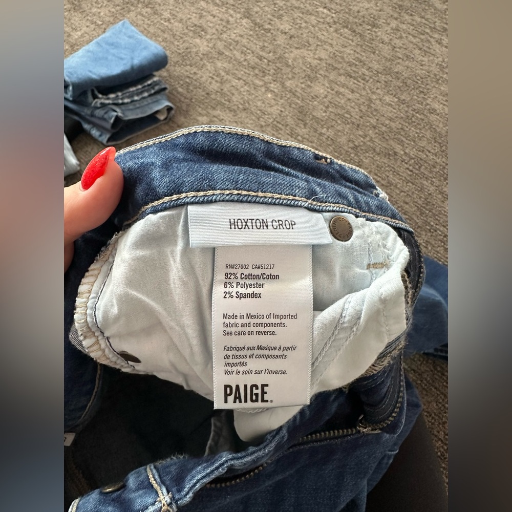 Paige jeans Hoxton crop size 25 - Picture 3 of 4